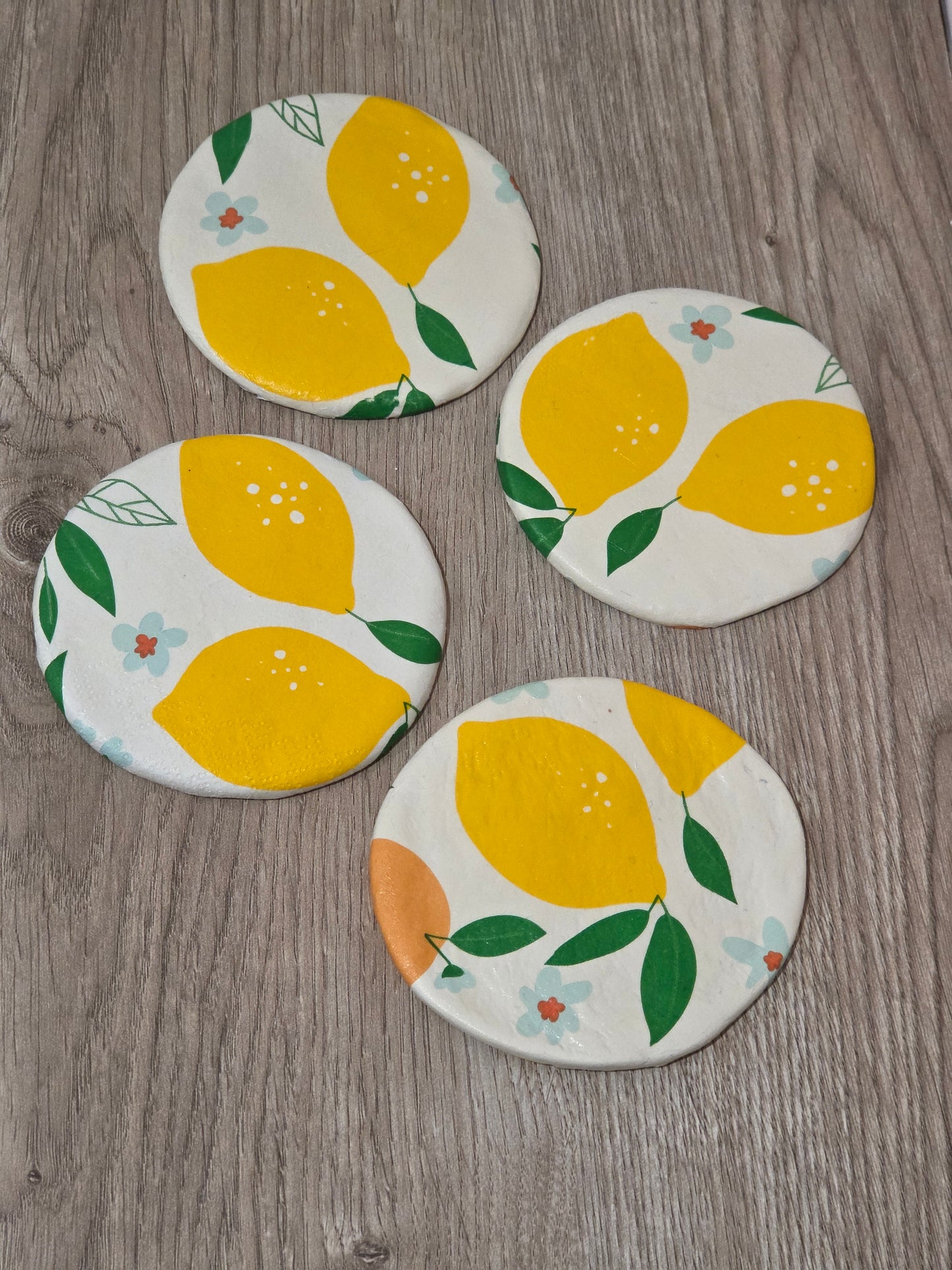 Posavasos veraniegos: Fresitas o Limones