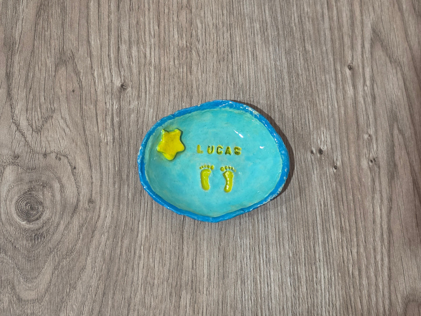 Platito personalizado bebé recuerdo recién nacido