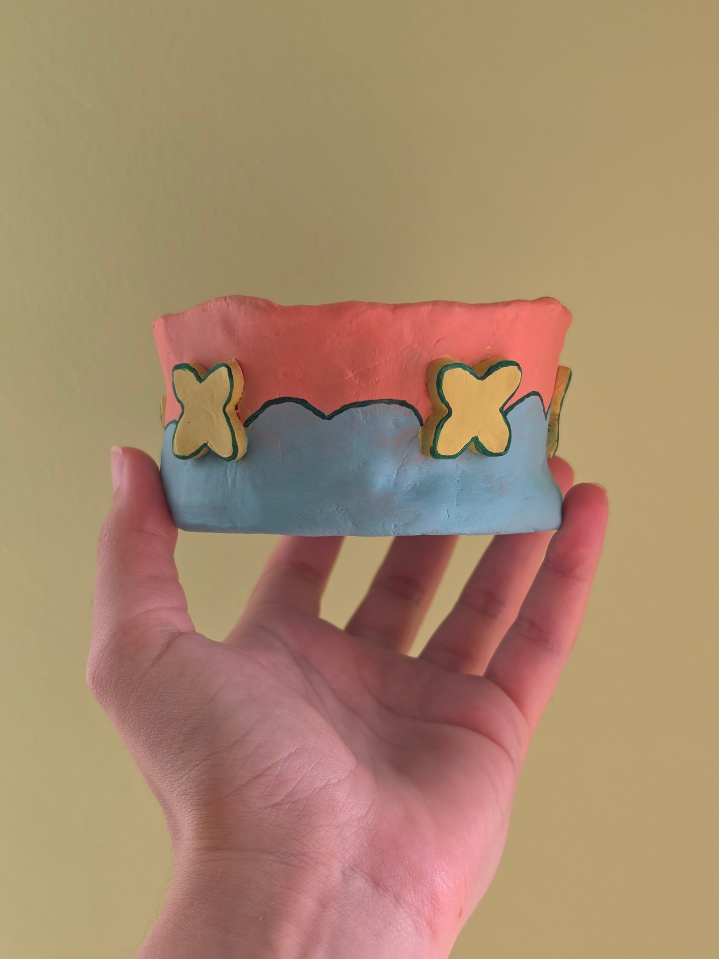 Mini Macetero de Arcilla Hecho a Mano | Maceta Decorativa Pastel