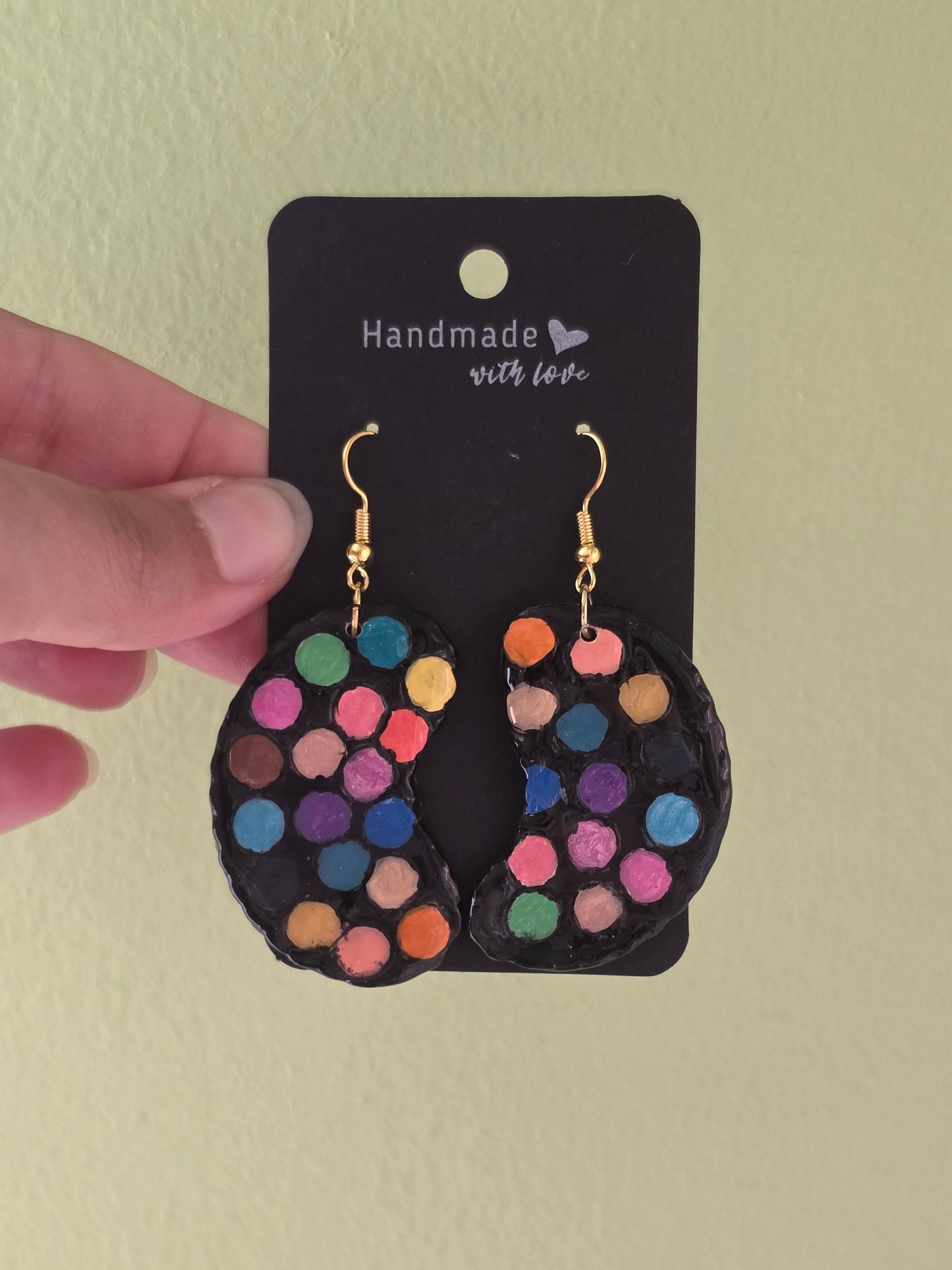 Pendientes paleta de pintor