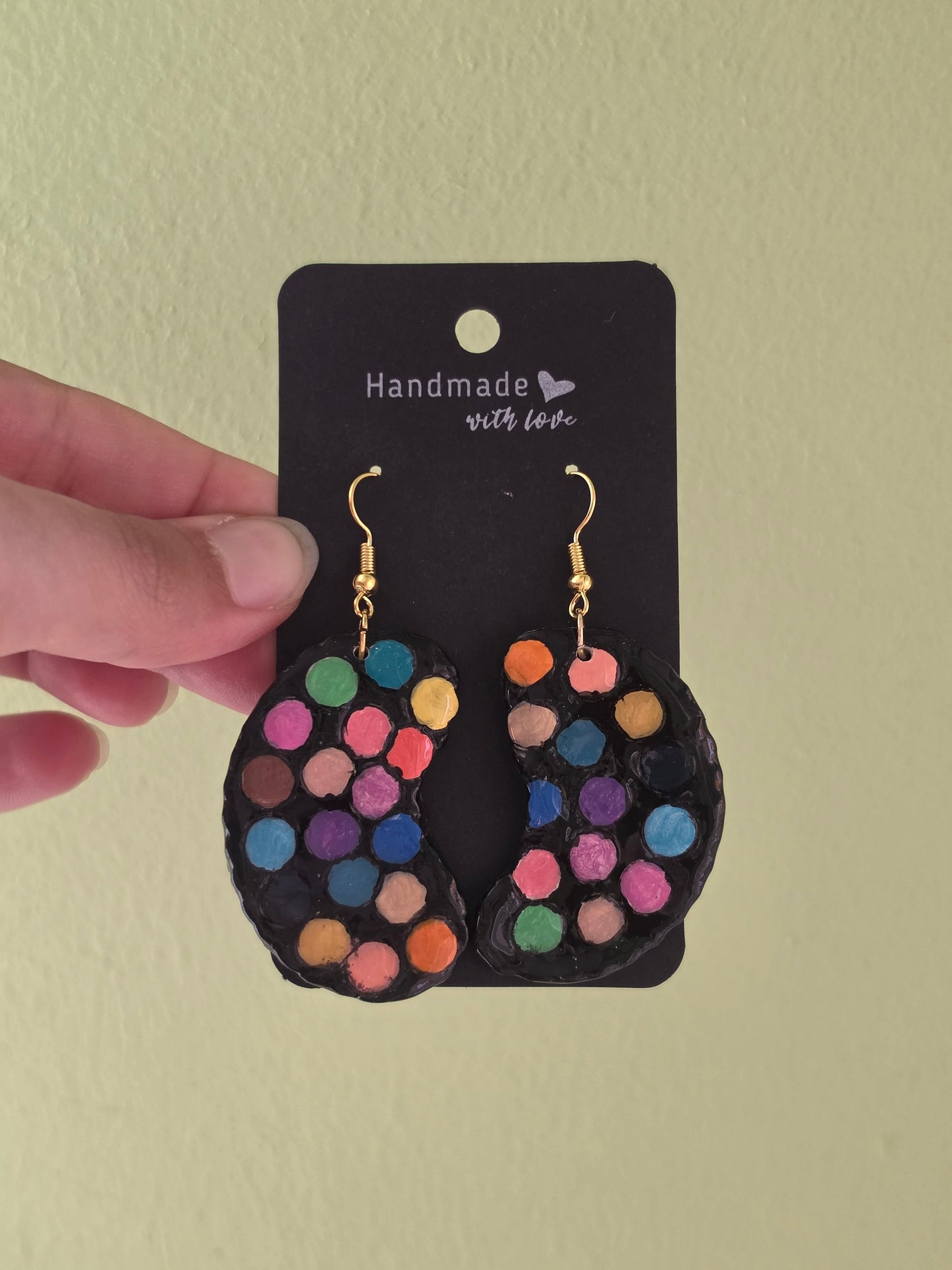 Pendientes paleta de pintor