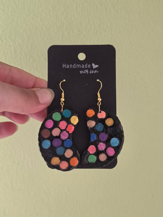 Pendientes paleta de pintor